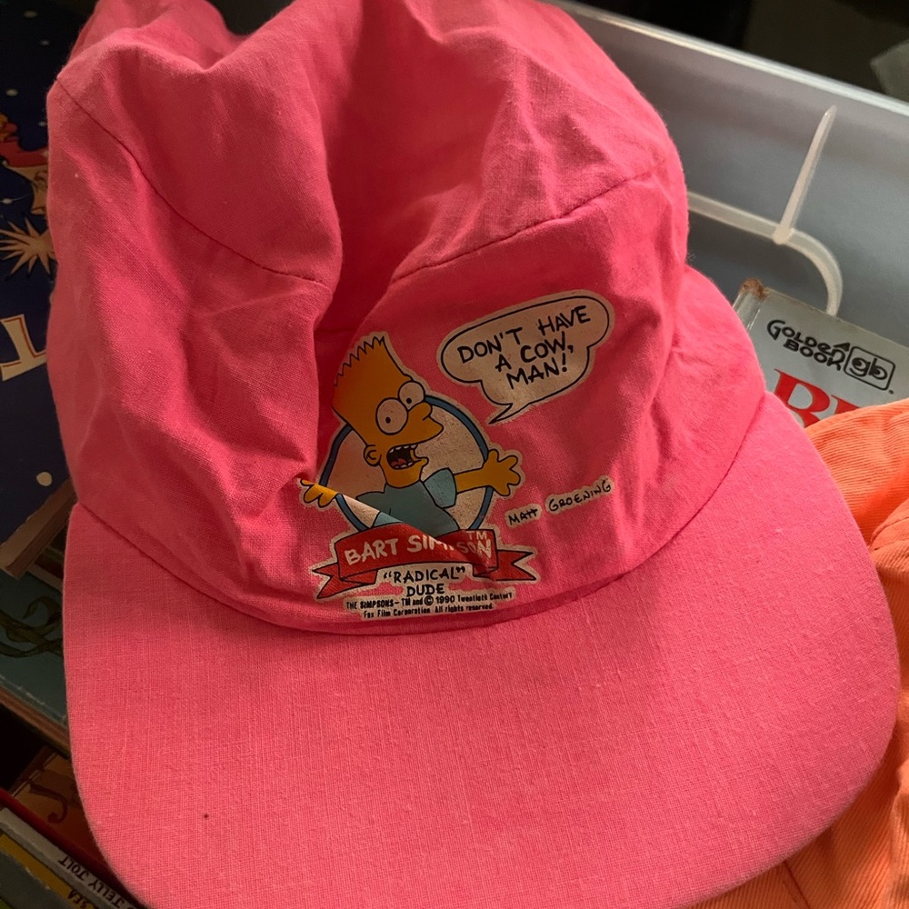 Pink Bart Simpson Cap
